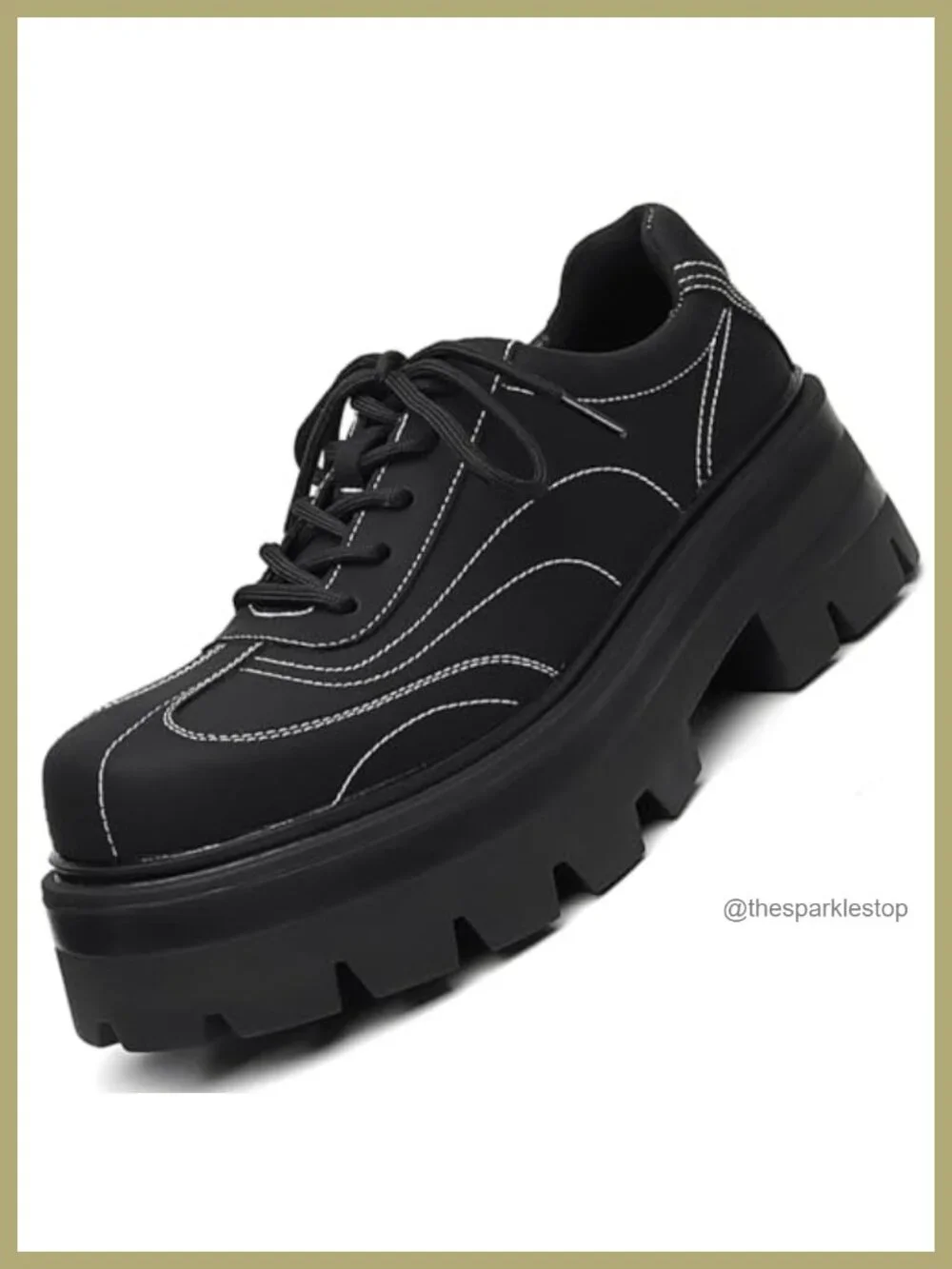 Men's Platform Chunky Fashion Sneakers Height Boosting Shoes Leather Oxfords